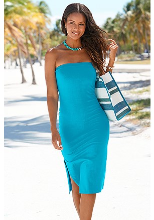 Strapless Back Cutout Dress product image (F01127.TQ.1.AA)