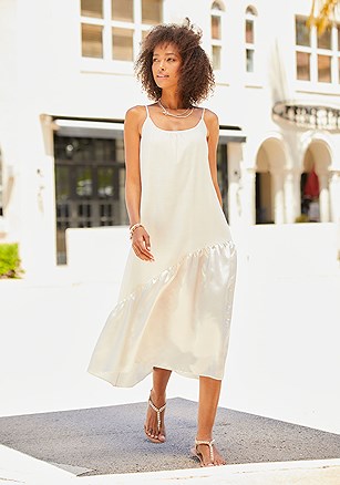 Asymmetrical Slip Dress product image (F01167.WH.1)