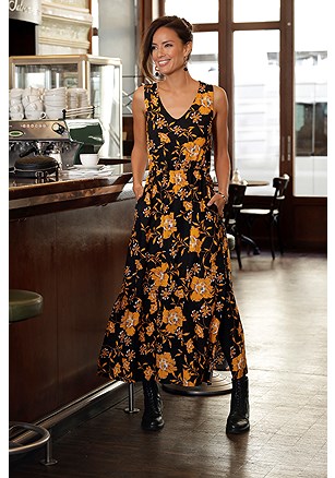 Floral Maxi Dress product image (F02014BKYL_1)