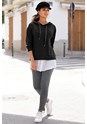 Grey Lace Up Jeggings X38051 - alt image - 3