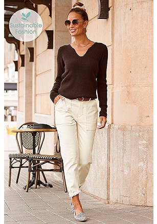V-Neck Sweater product image (F03028-CH_1)