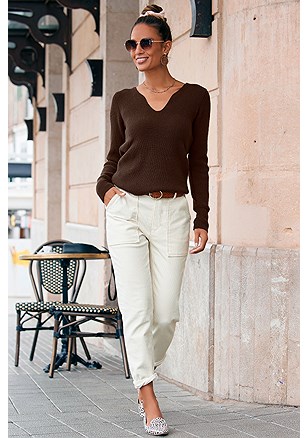V-Neck Sweater product image (F03028.CH.1.1A)