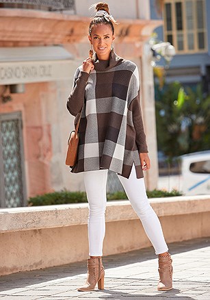 Checked Oversized Sweater product image (F03034BRMU_1)