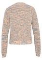 Cream Multi V-Neck Surplice Sweater F03072 - alt image - 4