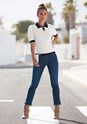 Navy & Cream Two Tone Collared Shirt F05035 - alt image - 2