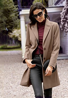 Long Button Up Coat product image (F10003CG_1)