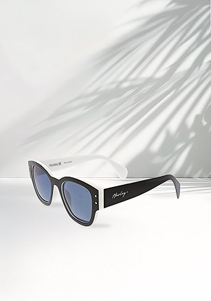 Polarized Square Sunglasses product image (HSL1038.BKWH.1.B82725)