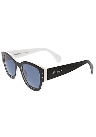 Polarized Square Sunglasses product image (HSL1038.BKWH.1)