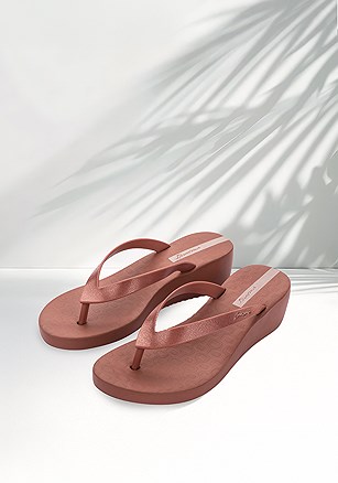 Shimmer Wedge Flip Flops product image (I26748.CP.1.B61125)