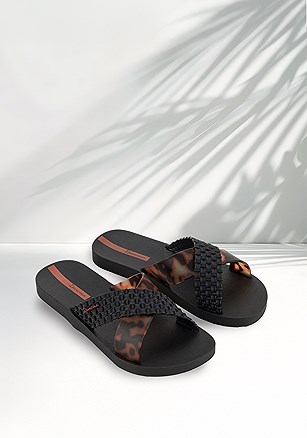 Criss Cross Strap Slides product image (I27214.BK.1.B052025)
