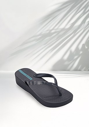 Metallic Wedge Flip Flops product image (I83612.GY.1.B052025)