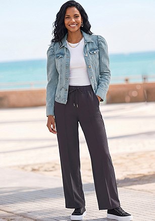 Pull On Lounge Pants product image (W10062.GYPU.1G)