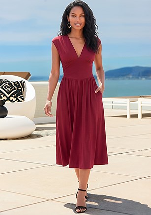 Corset Back Dress product image (W10075.WI.1G)