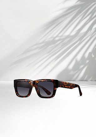 Square Tortoiseshell Sunglasses product image (W10080.BRLE.1.B)