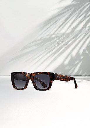 Square Tortoiseshell Sunglasses product image (W10080.BRLE.1.B060826)