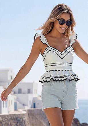 Sleeveless Tops product image (W10130.WHBK.1)