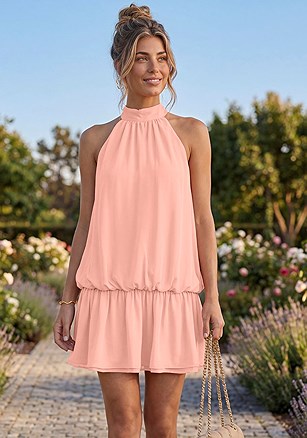 Drop Waist Halter Dress product image (W10138.PC.1)