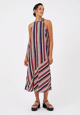 Multi Stripe High Neck Dress product image (WJ1UCB.MSTR.1.MH042324)