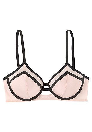 Lacing Accent Unlined Bra product image (X02085.BKNU_3)