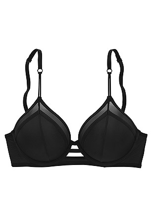Lacing Accent Unlined Bra product image (X02085.BK_3)