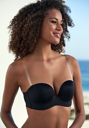 Clear Strap Multiway Bra product image (X03321.BK.1)