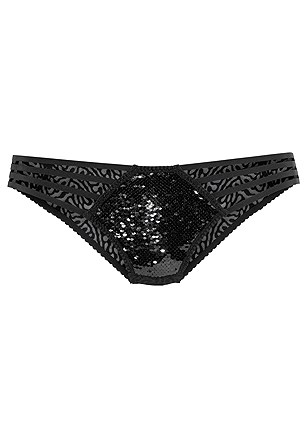 Strappy Reversible Sequin Panty product image (X05070-BKSL-01)