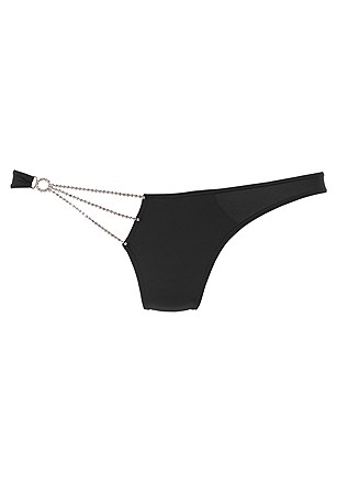 Chain Detail Thong product image (X05148BK)