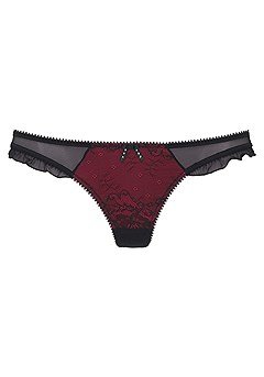 Lace Detail Thong product image (X05152BKRD_2)