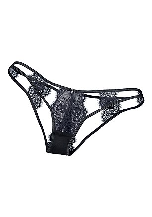Lace Cut Out Thong product image (X05171.BK.3)