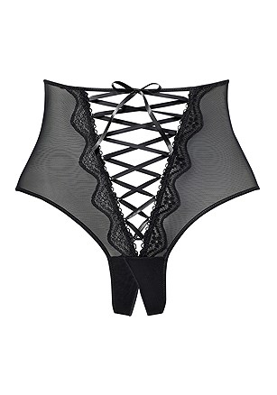 Lace Up Open Brief product image (X06068BK_4)