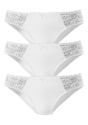 3 Pk Scallop Edge Bikini Briefs product image (X06075.WH.1.AA)
