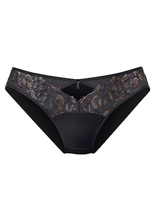 Sheer Lace Insert Panty product image (X06322.BK.3)