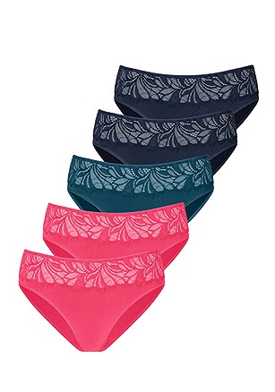 5 Pk Lace Hipster Panties product image (X07075.MU.1)