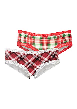 2 Pk Holiday Hipster Panties product image (X07320.RDPR.3)