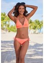 Coral Plunge Triangle Bikini Top X16058