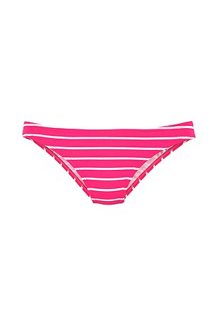 Lace Up Triangle Bikini Top, Striped Classic Bikini Bottom product image (X16166PKWH_X28334PKWH_3)