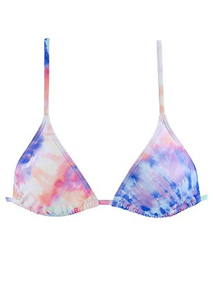 Tie-Dye Triangle Bikini Top, Loop Classic Bikini Bottom product image (X16201.BLMU)