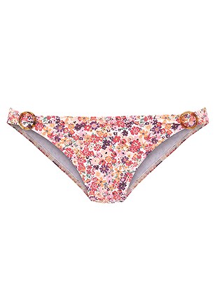 Floral Pattern Triangle Bikini Top, Floral Pattern Bikini Bottom