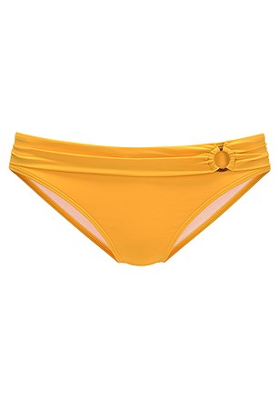 Ruched Underwire Bikini Top, Ruched Mid Rise Bikini Bottom product image (X22153YL_X28376YL_6)