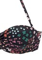Black Printed Floral Bandeau Bikini Top X22160 from LASCANA - alt image - 4