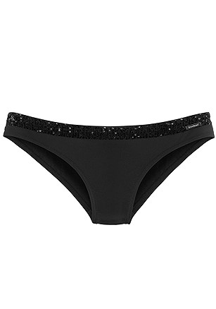 Sequined Underwire Bikini Top, Sequined Bikini Bottom product image (X22169.BK.X23169.BK.2.1)