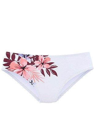 Floral Print Bikini Bottom, Floral Print Underwire Bikini Top