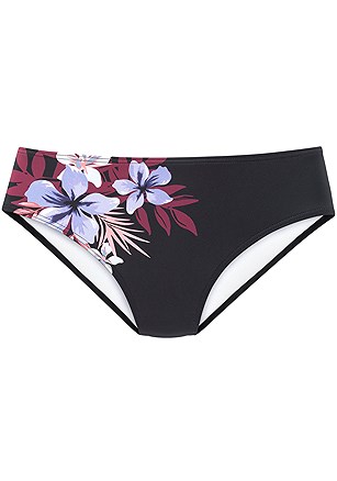 Floral Print Bikini Bottom, Floral Print Underwire Bikini Top product image (X23186.BKMU.1.1)