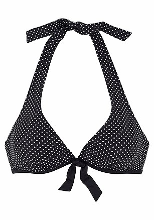 Halter Neck Bikini Top, High Waisted Bikini Bottom product image (X24041.BDOT.X28074.BDOT.01)