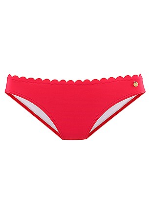 Scallop Waist Classic Bikini Bottom, Scalloped Underwire Bikini Top product image (X24169.RD.3)
