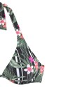 Black Printed Printed Underwire Bikini Top X24213 - alt image - 4
