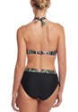 Black Printed Printed Underwire Bikini Top X24213 - alt image - 2