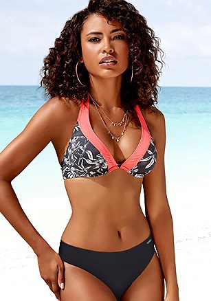 Printed Underwire Bikini Top product image (X24373.BKWH.X27008.BK.1.E072226)