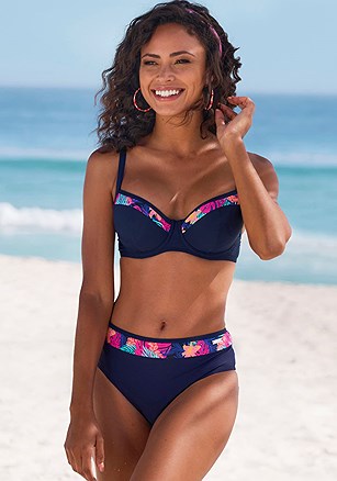 Contrast Print Underwire Bikini Top product image (X24397.NVPK.X28554.NVPK.1)