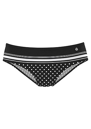 Dotted Underwire Bikini Top, Mid Rise Bikini Bottom product image (X28010.BDOT.P)